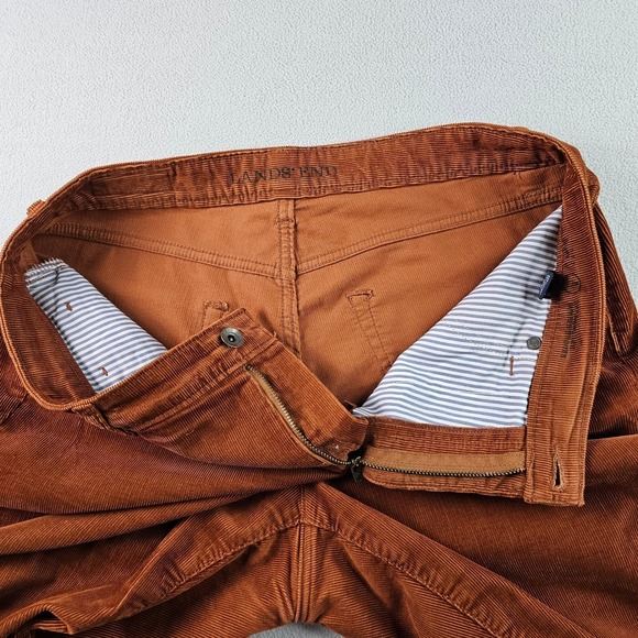 Women's Brown Corduroy Pants Size 12 Bootcut Flare Vintage Y2K Casual Trousers - Picture 6 of 14